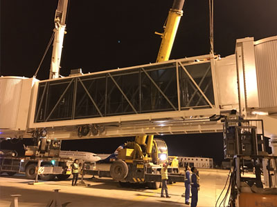 Elektrohydraulische passagiersbrug